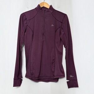 Paradox 1/4 Zip Merino Wool Blend Pullover Top Base Layer Activewear Women's XL